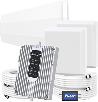 Cell Phone Signal Booster 4G LTE 5G BAND 12 13 17 2 25 4 Boost Up To 8000 sqft $279.99