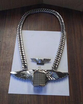 MERCEDES BENZ SSK FLYING GRILLE... GANGSTA BLING CHAIN WITH LAPEL PIN AU $600.00