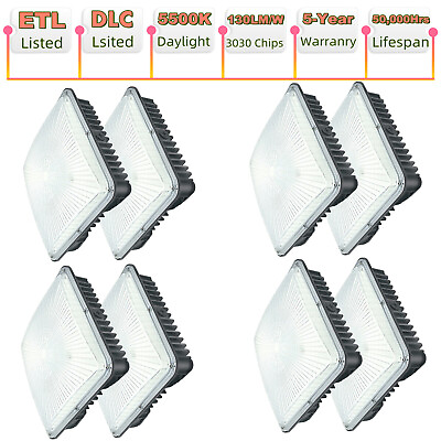 #ad LED Canopy Light 70W Parking Garage Gas Station Area Light IP65 Waterproof 8PACK $348.00