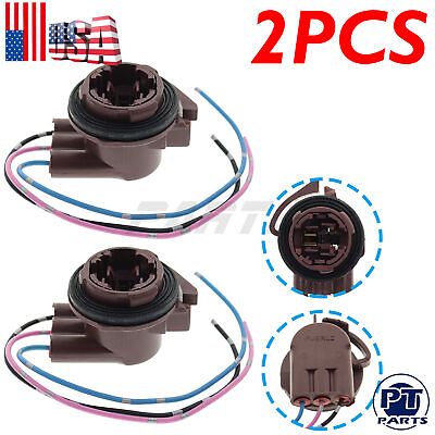 #ad 2x Bulb Socket Turn Signal Light Harness Wire Plug Connector For Acura TL 2014 $8.89