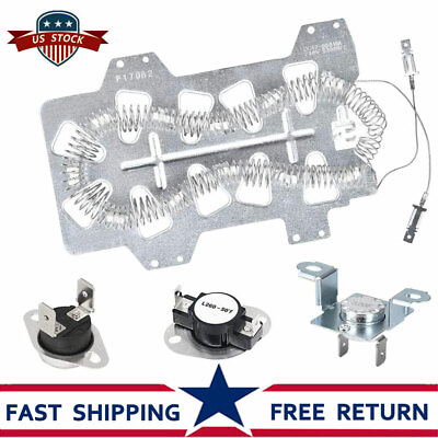 #ad DC47 00019A Dryer Heating Element with DC47 00018A DC96 00887A For Samsung New $19.99