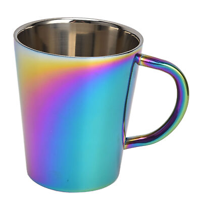 #ad 300ml Stainless Steel Coffee Cup With Handle Colorful Insulated Coffee Mug AP $12.85