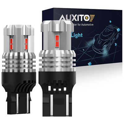 #ad AUXITO 7443 7444 Red LED Bulb Brake Tail Stop Parking Light 7440 Bright Lamp 12k $13.99