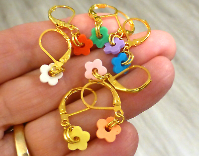 #ad Dangle Flower Daisy Earrings You Choose Color $18.00