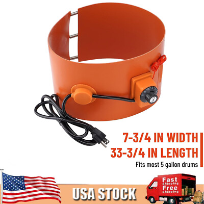 #ad Heavy Duty Drum Heater for 5 Gallon Drums Insulated Band Heater 800 Watt 120 V $53.99
