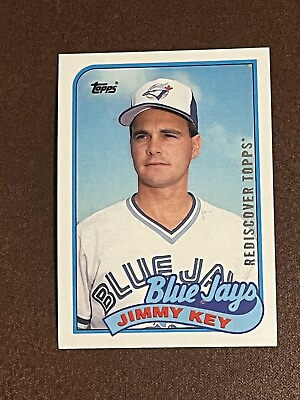 #ad 1989 Topps #229 Jimmy Key Blue Jays Rediscover Topps Buybacks Silver Foil 1 1? $25.00