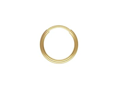 #ad 12mm SINGLE Gold Hoop Earring 14ct Gold Bonded Endless Hoop Earring 14ct Gold GBP 14.11