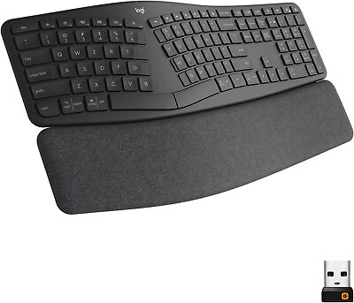 #ad Logitech ERGO K860 Wireless Ergonomic Keyboard Compatible with Windows Mac $69.99