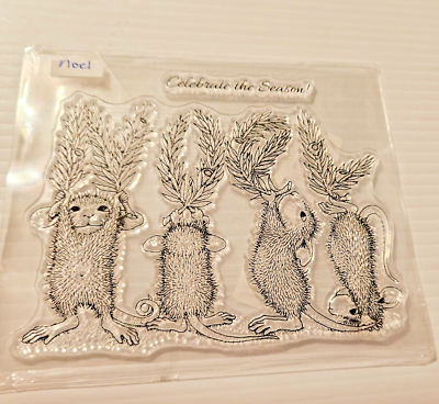 #ad Noel House Mouse Style Clear Stamp Set New Christmas Holidays $9.99