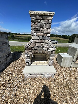 #ad Outdoor Fireplaces WOOD NATURAL GAS PROPANE GAS Custom Hand Crafted By Amish $8900.00