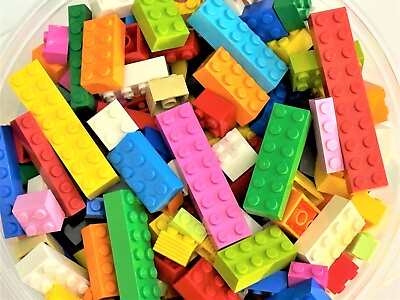 #ad 🔥75 LEGO Basic Bricks 🔥sizes 2x2 2x4 2x6 bulk lot mix of colors large BONUS $12.65