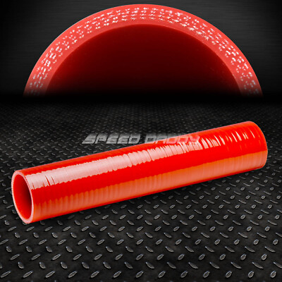 #ad 4 PLY 2quot; ID 12quot; LONG TURBO AIR INTAKE INTERCOOLER PIPING RED SILICONE HOSE PIPE $10.86