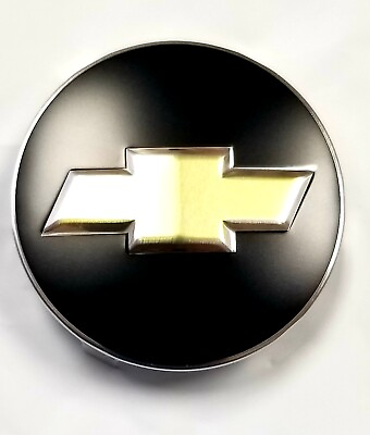 #ad #ad CHEVY BOW TIE BLACK EMBLEM BADGE LOGO DRIVERS SIDE STEERING WHEEL HORN COVER $16.99