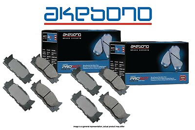 #ad FRONTREAR Akebono Pro ACT Ultra Ceramic Brake Pads WRX USA MADE AK96188 $159.99