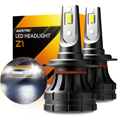 #ad 2x Lamp H7 LED Headlight Bulb Conversion Kit High Low Beam Lamp 6000K Cool White $22.51