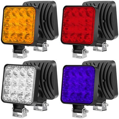 #ad Waterproof 48W 16LED Work Light Bar for Trucks and Tractors Unbreakable Lens C $11.69