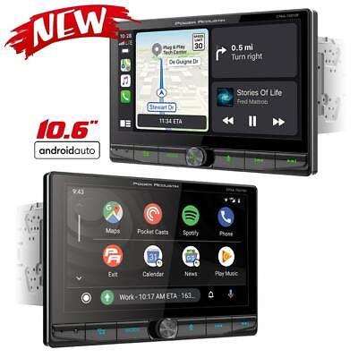 #ad Power Acoustik CPAA 70D10F 10.6quot; CD DVD Player Android Auto CarPlay 2 Camera IN $184.90