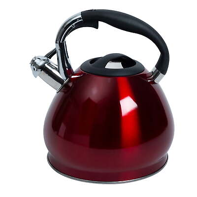 #ad 14 Cup 3.4 L Stainless Steel Tea Kettle Red $24.62