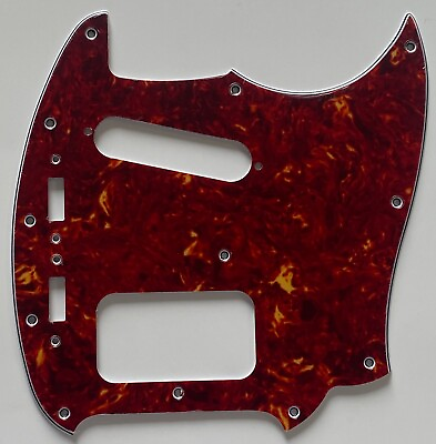 #ad For Fit Fender Kurt Cobain Mustang Style Guitar Pickguard 4 Ply Red Tortoise $22.99