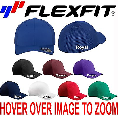 #ad Flexfit Hat Ultra Fiber Baseball Cap Air Mesh Sides Fitted Trucker S M L XL 6533 $8.95