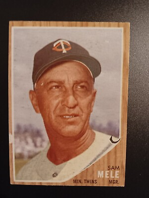 #ad SET BREAK 1962 Topps Vintage Baseball VG #482 Sam Mele Minnesota Twins Manager $3.99