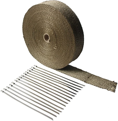 #ad 2quot;X 100#x27;Titanium Exhaust Heat Wrap for Car amp; 2 Inches X 100 Feet Roll $44.87