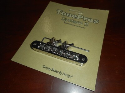 #ad NEW Tone Pros TP6R N Nashville Tunematic Bridge Roller Saddles NICKEL $63.16