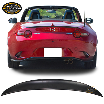 #ad Fits 16 23 Mazda Miata MX5 4th ND Convertible Performance Trunk Spoiler ABS $93.99