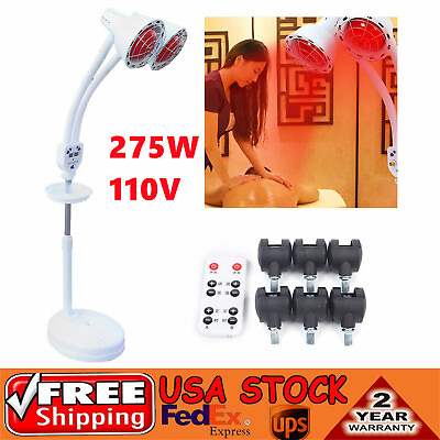 #ad 275W IR Infrared Red Heat Light Therapy Bulb Lamp Muscle Pain Relief Floor Stand $79.00
