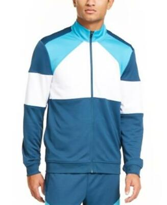 #ad Ideology Jacket Athletic Light Mens XXXl 3XL Turquoise Teal Color Block Jacket $28.99