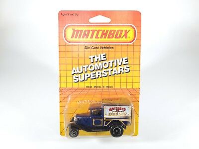 #ad Matchbox Model A Truck Speed Truck 1986 The Automotive Superstars Series NEW NOC $17.95
