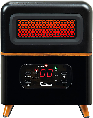 #ad Dr Infrared Heater DR 978 Infrared Space Heater Hybrid Black $109.99
