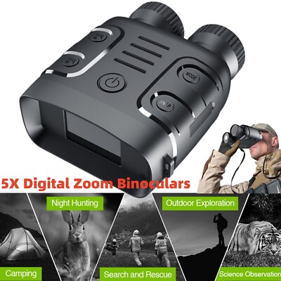 #ad Night Vision Goggles LCD Display Infrared Binoculars 5X Digital Zoom Binoculars $41.99