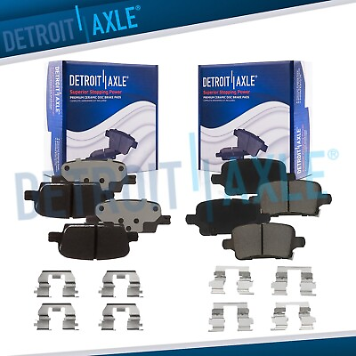#ad #ad Front amp; Rear Ceramic Brake Pads w Hardware for 2016 2017 2018 2020 Chevy Malibu $41.11