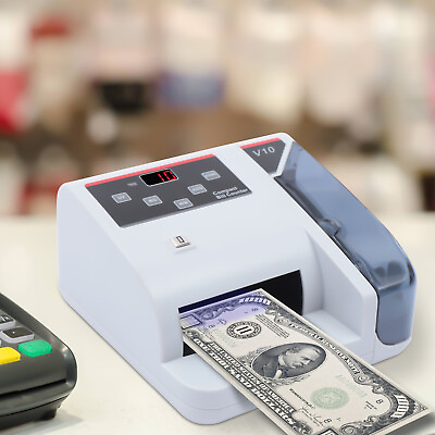 #ad Money Counting Machine Stores Bill Counter with UV MG WM Counterfeit Detection $51.87