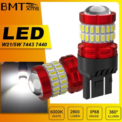 #ad 7440 7443 White LED Backup Reverse Light Bulbs For Ram 1500 2500 3500 2013 2022 $11.42