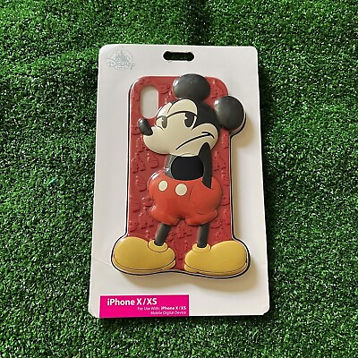 #ad Disney Tech Retro Mickey Mouse Red Silicone iPhone X XS Cellphone Case NEW $21.00