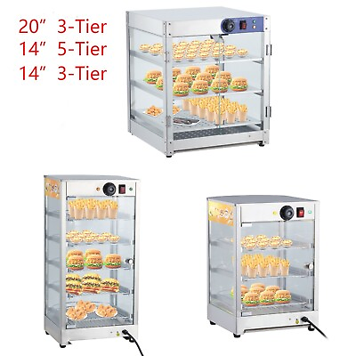 #ad 20 14 Inch Commercial Food Warmer Display Case 3 5 Tier Countertop Pizza Cabinet $225.99