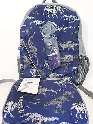 #ad Love 2 design 6 Piece School Backpack Set Dinosaurs lunch bag ear budds $23.99