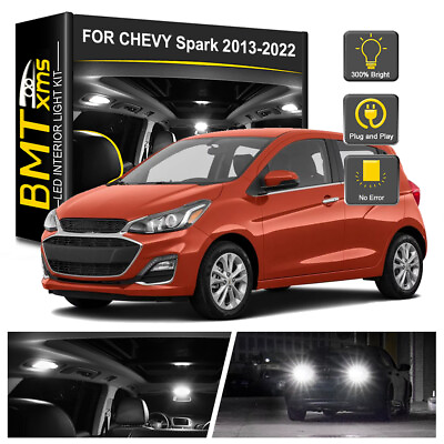 #ad 10x Interior LED Light Bulbs Reverse For Chevrolet Spark 2013 2022 White $15.98