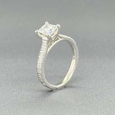 #ad Estate 14K White Gold 0.99ctw G I VS2 SI1 Diamond Engagement Ring $2527.47