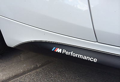 #ad 2x BMW M Performance side skirt White decal sticker logo F20 F30 E60 F10 E90 E46 $10.00