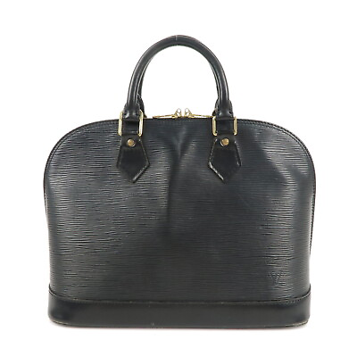 #ad Authentic Louis Vuitton Epi Leather Alma Hand Bag Noir Black M52142 Used F S $270.00