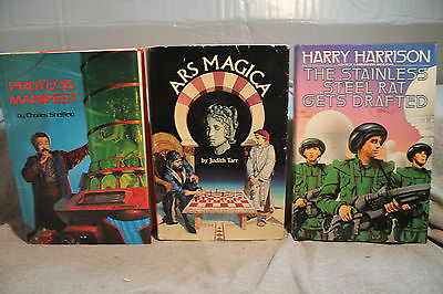 #ad lot vtg old Sci Fi ARS MAGICA PROTEUS MANIFEST STAINLESS STEEL RAT GETS DRAFTED $17.00