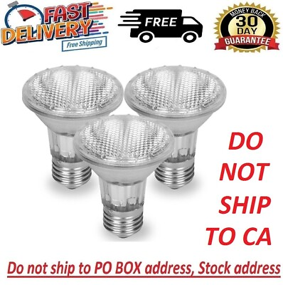 #ad Par 20 3 Pack FL25 50PAR20 FL 50 Watt Halogen Spot Light Bulb Replacement 120V ✅ $19.97