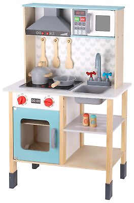 #ad TOOKYLAND Wooden Play Kitchen Set Pretend Cooking Playset 3 Years $93.99