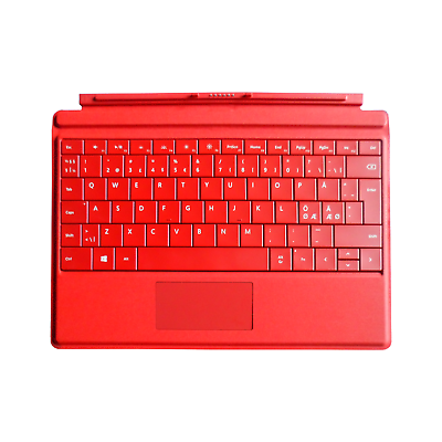 #ad Microsoft Surface 3 Type Cover QWERTY Keyboard Red US Nordic Layout $49.95