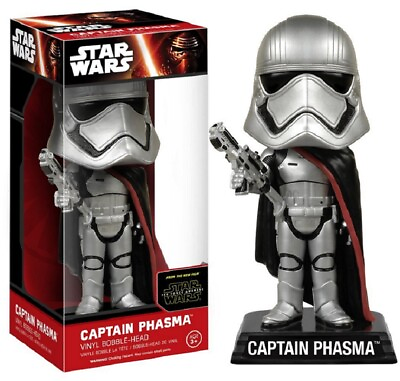 #ad Star Wars Captain Phasma Funko Force Awakens Wacky Wobbler Bobble Head Figure $13.69