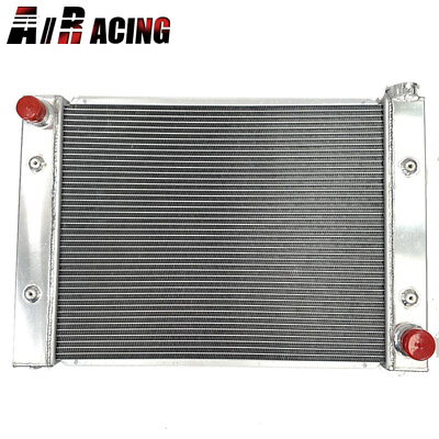 #ad 2 Row Aluminum Racing Radiator Rear V Mount Overall Size 27quot;x20quot;x4.5quot; Universal $149.99