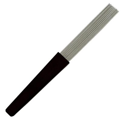 #ad 12quot; Guiro Brush Scraper Steel Rods Zebra Sound Latin Instrument Brush $17.82